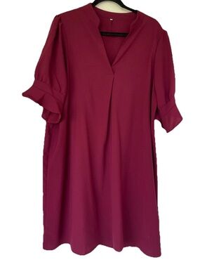 Burgundy Dress